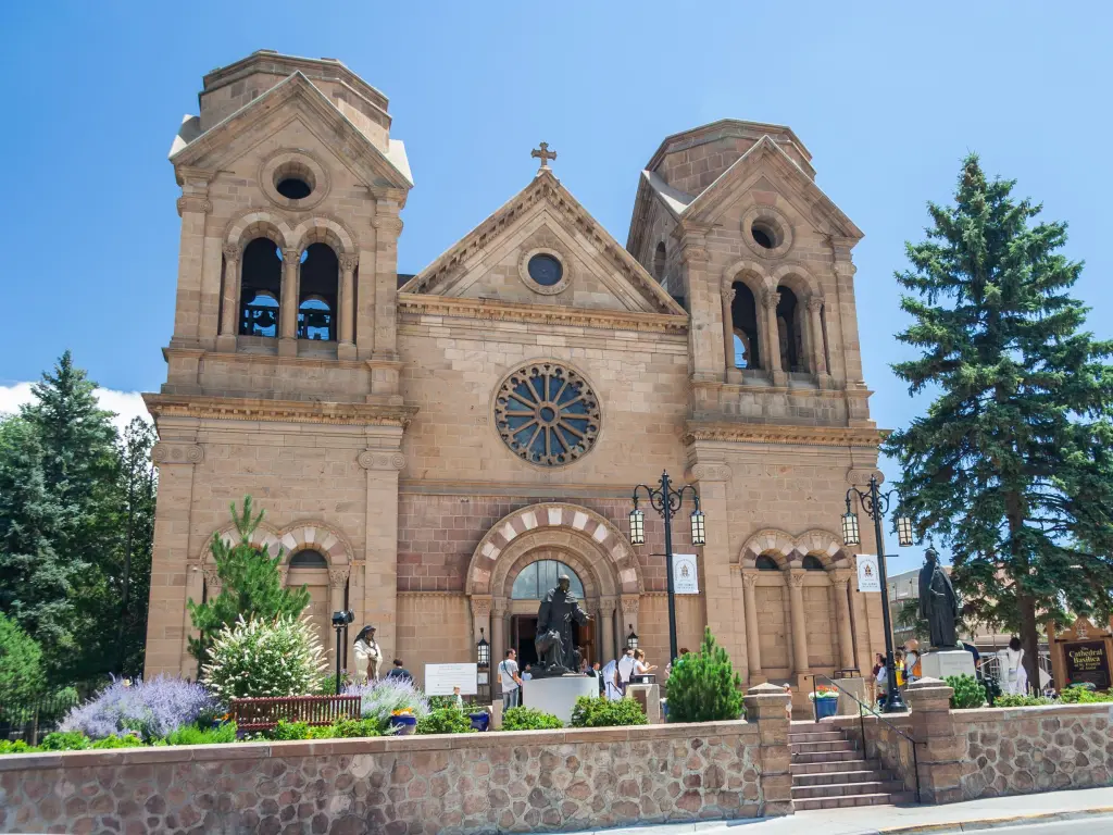 Saint Francis Cathedral in downtown Santa Fe, New Mexico