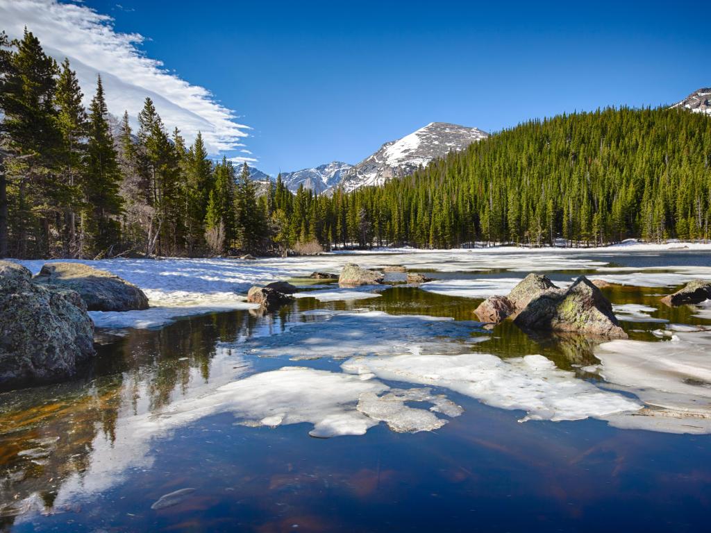 Bear Lake at the Rocky Mountain National Park, Colorado, USA