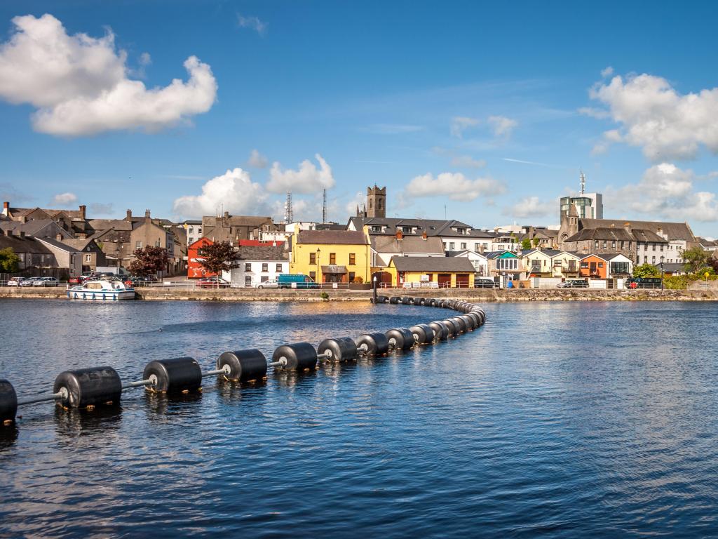 Athlone town and Shannon river, county Westmeath, Ireland