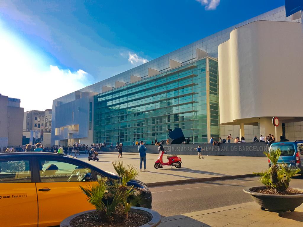 The exterior of Museu d'Art Contemporani de Barcelona