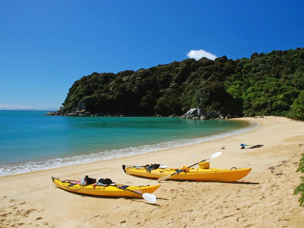 Kayaking in Abel Tasman National park, New Zealand