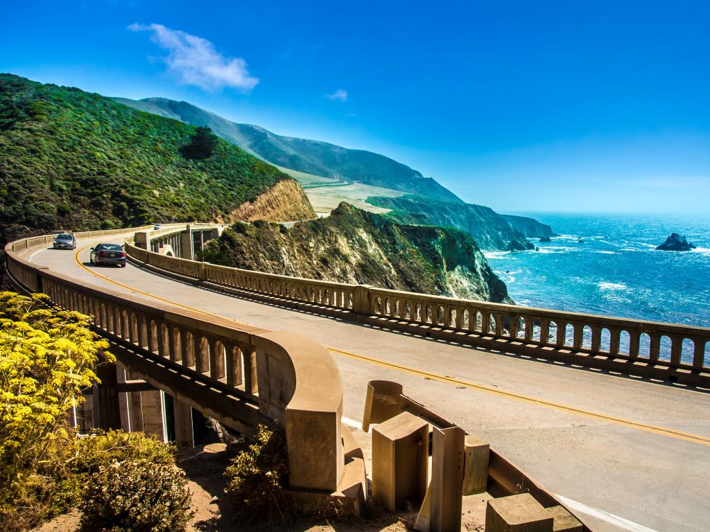 Bixby Creek Bridge on California's Highway 1 in the Big Sur area