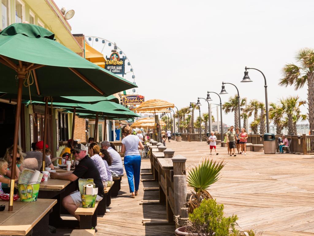 Boardwalk in Myrtle Beach, South Carolina.