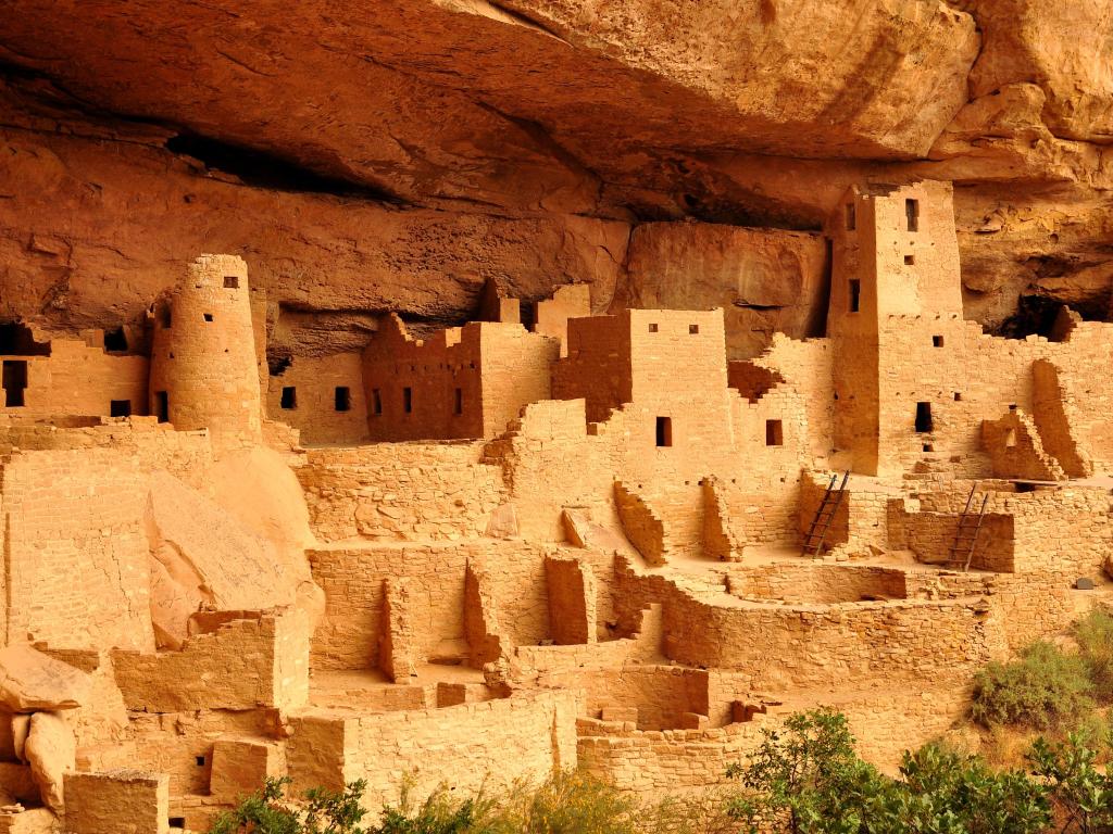 Cliff dwellings in the national park