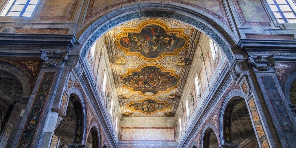 Paintings on the ceiling in Ostuni Cathedral, Puglia