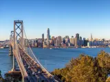 View of San Francisco from across the Bay Bridge