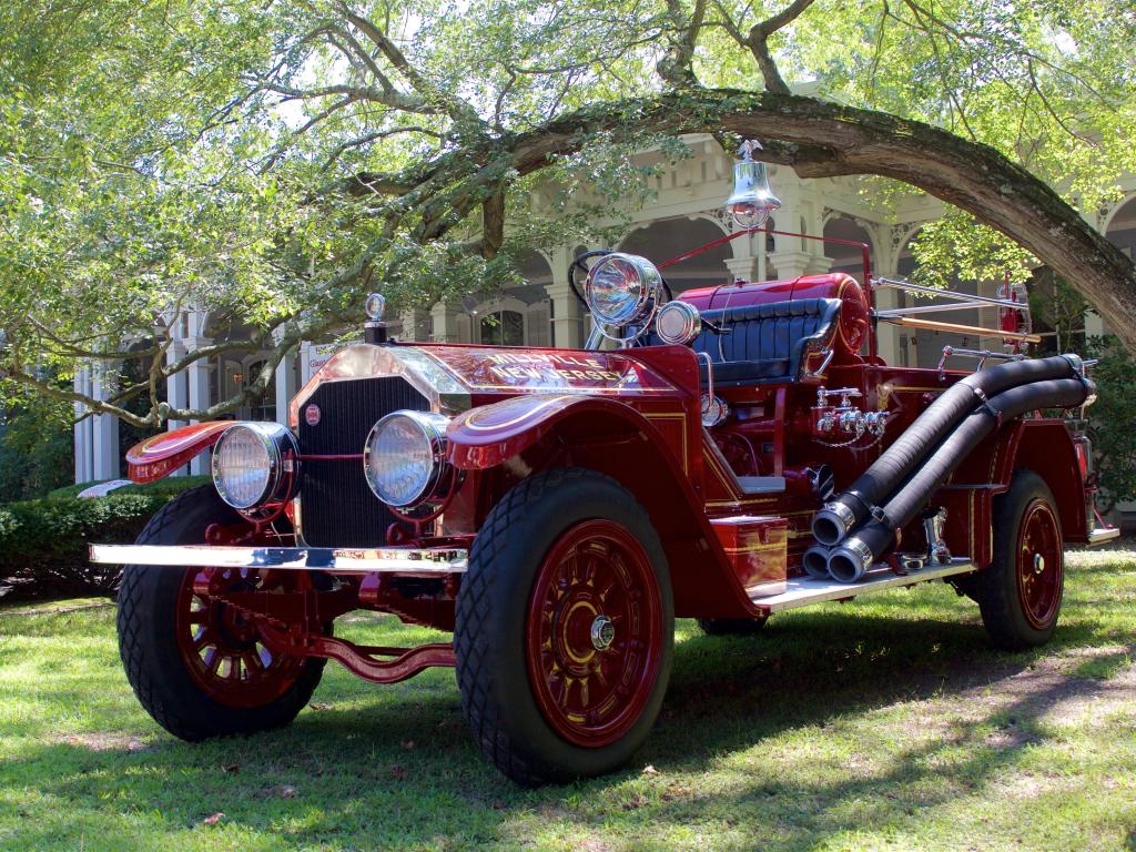 A vintage fire engine at the Annual Fire Muster & Fire Fighter’s Family Day in Millville