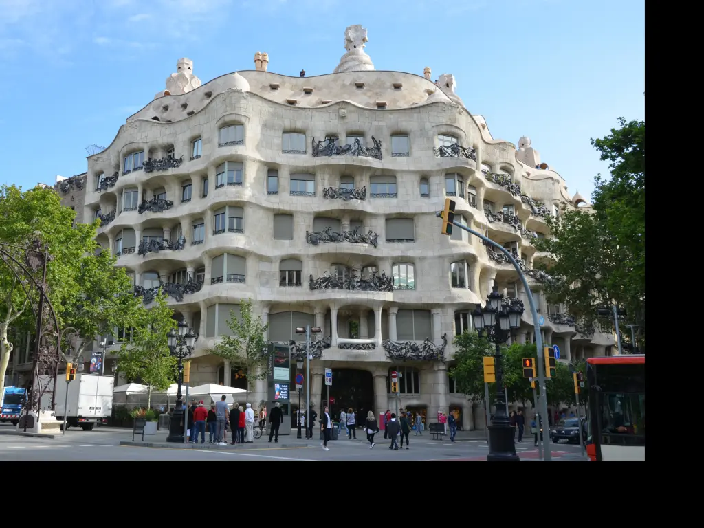 Casa Mila, also known as La Pedrera in Passeig de Gracia in Barcelona