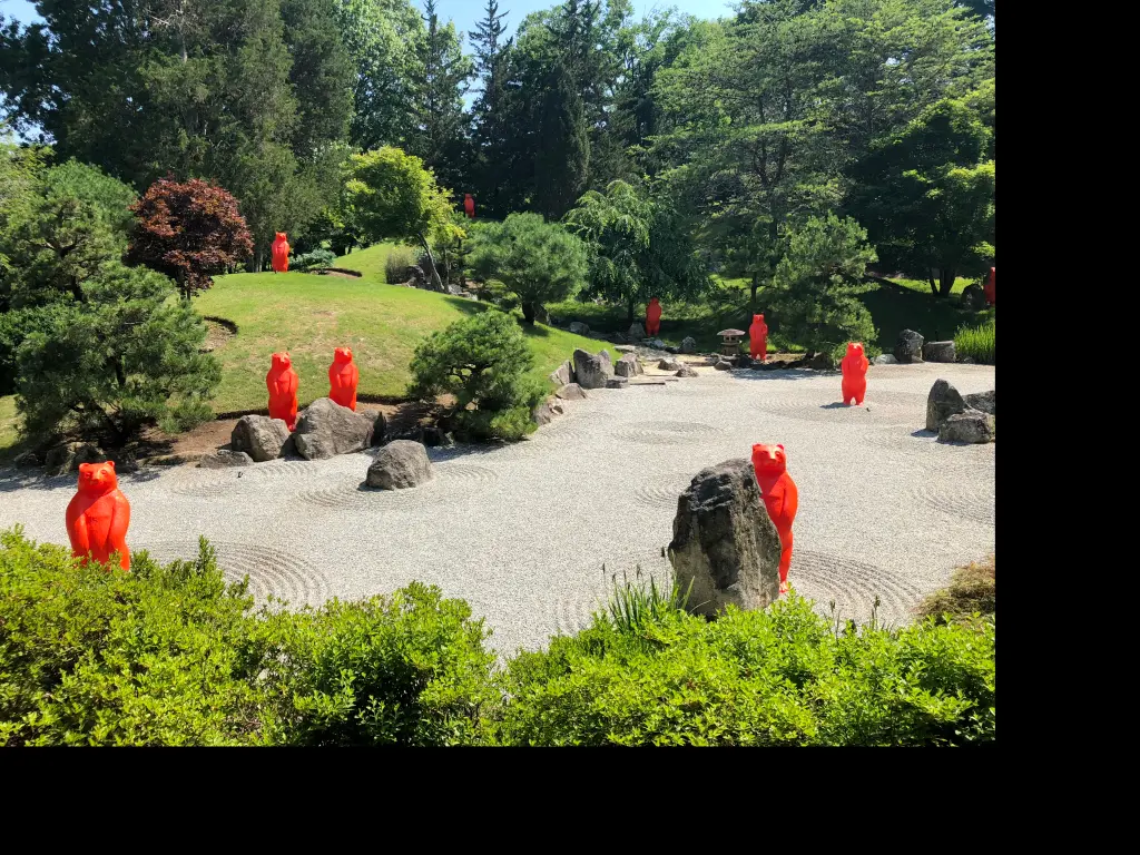 Art at the Japanese Garden in the Cheekwood Botanical Gardens, Nashville