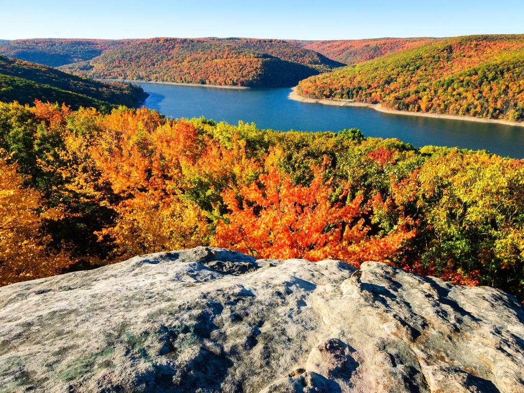 Dramatic Fall Overlook at Allegheny National Forest