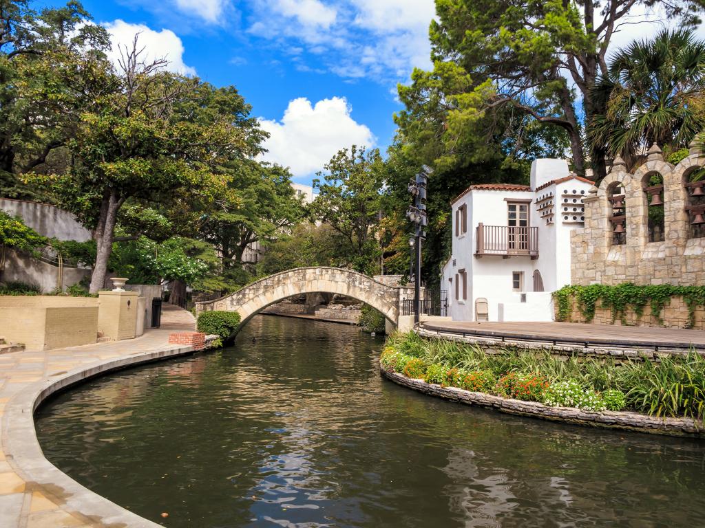 Riverside walk in San Antonio, Texas