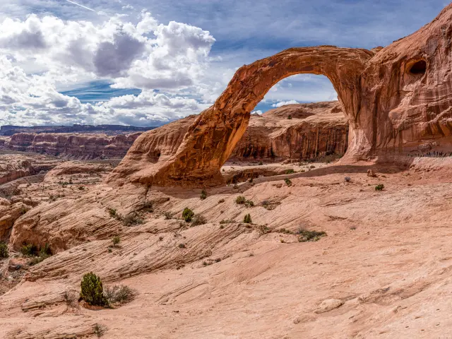 Panorama View of Corona Arch near Moab