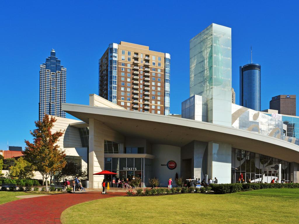 View of the building The World of Coca-Cola, Atlanta, USA