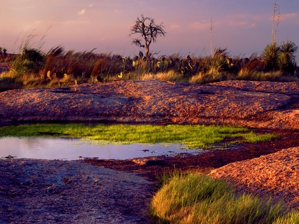 Enchanted Rock State Natural Area, seen on the road trip from Houston to Big Bend National Park