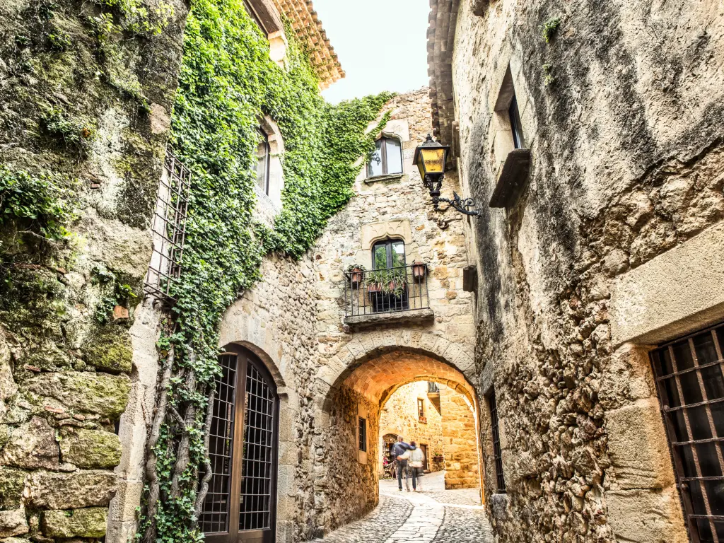 Picturesque medieval village of Pals along the Costa Brava