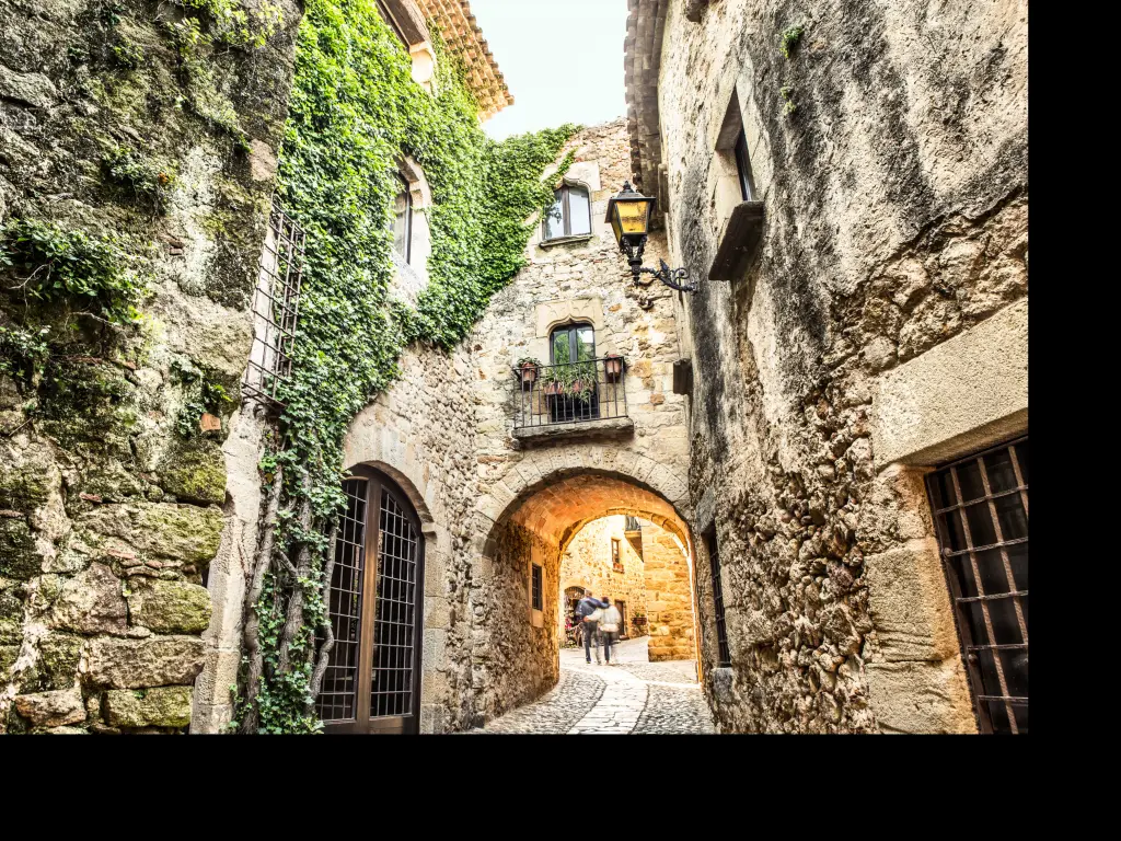 Picturesque medieval village of Pals along the Costa Brava