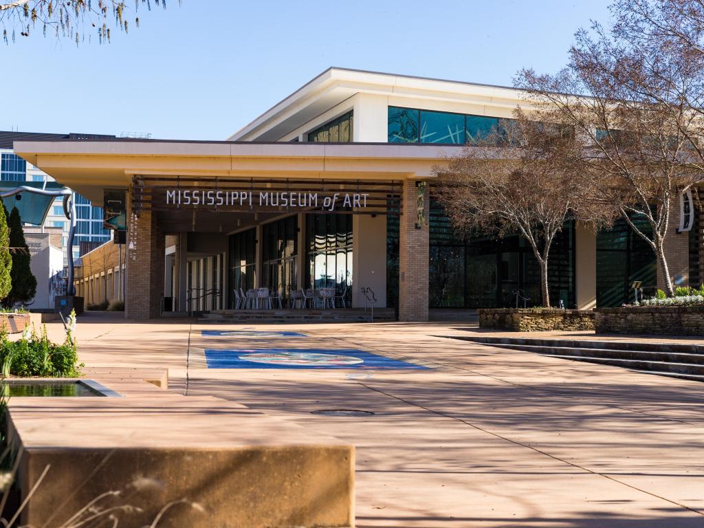 Exterior of the museum on a sunny day