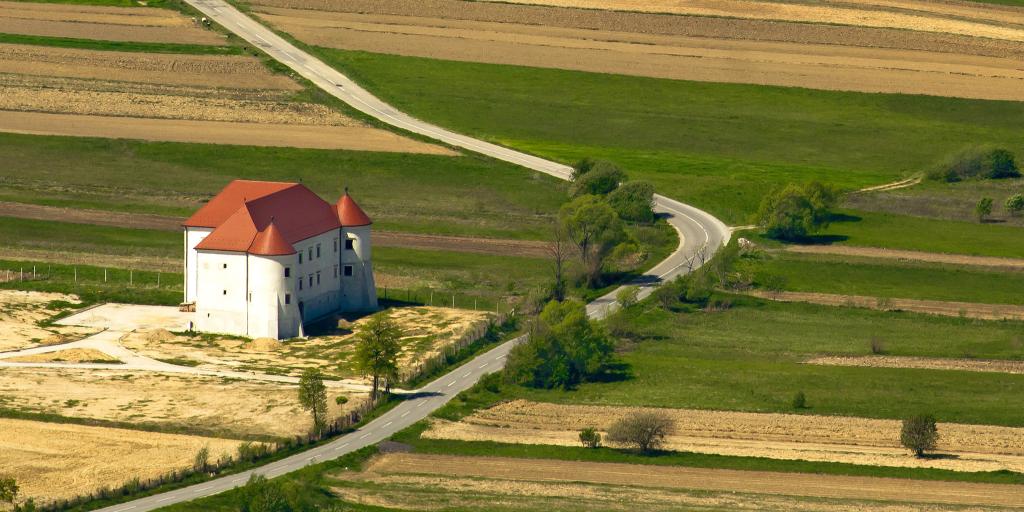 Bela Castle sits along a country road in Croatia