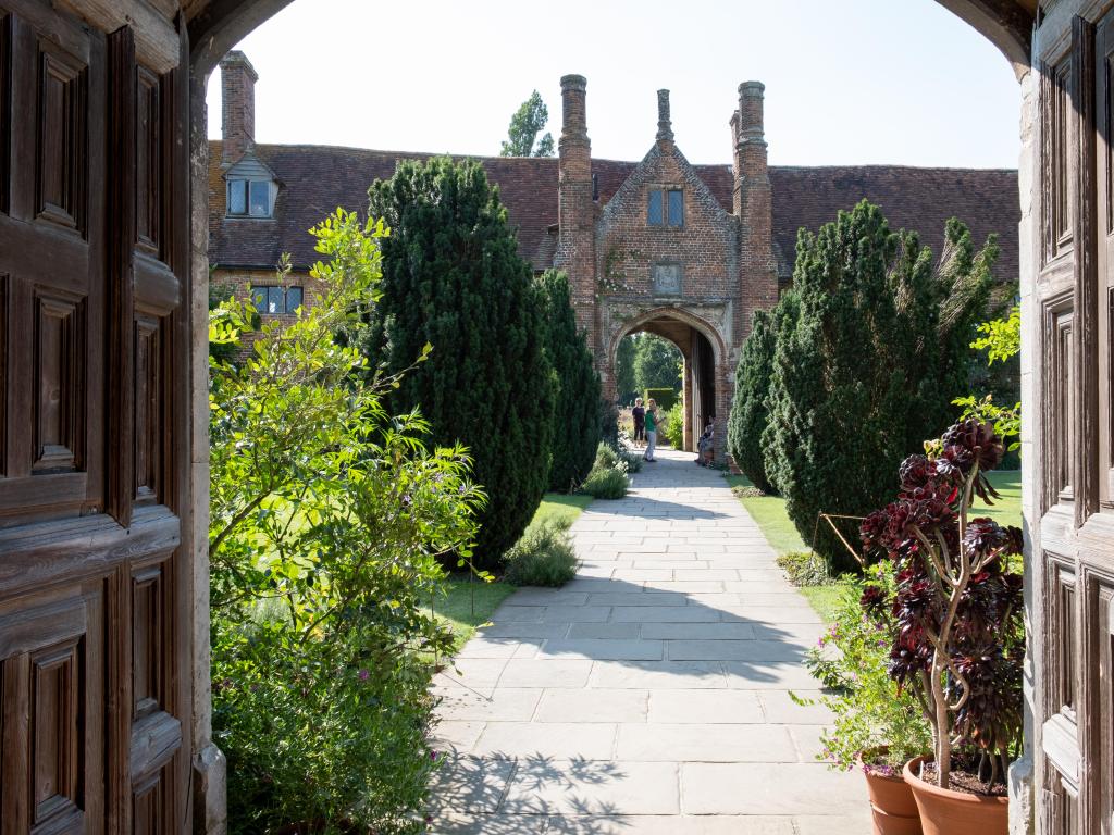 Cranbrook, United Kingdom taken at the entrance and gardens of Sissinghurst Castle.