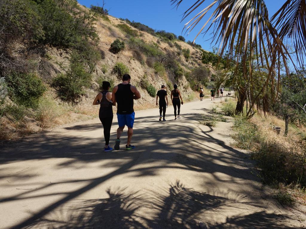 People hiking in Runyon Canyon Park
