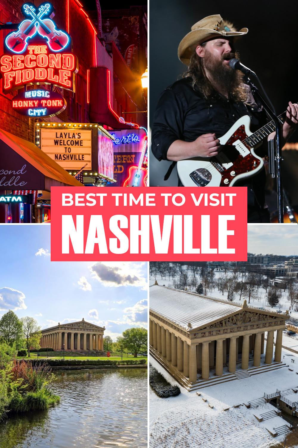 Best time to visit Nashville - when to go for the weather, listening to live music, saving money or avoiding the crowds.
