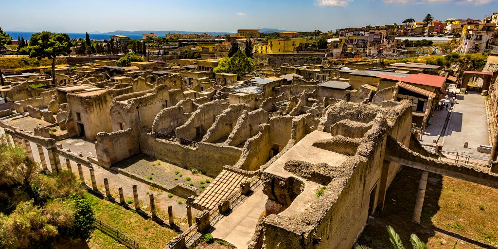 The ruins of Herculaneum, Italy