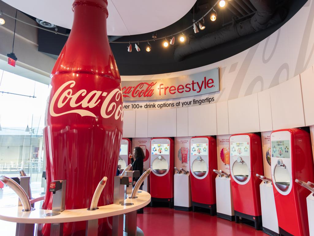 World of Coca-Cola museum in the city of Atlanta. The world of Coca-Cola museum opened on August 3, 1990.