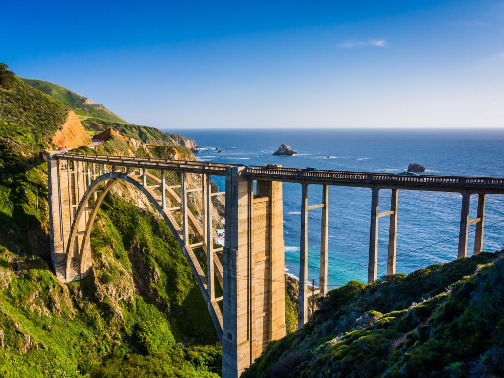 Bixby Creek Bridge, in Big Sur, California.