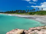 A beautiful day at the beach of Guanica Reserve in Puerto Rico