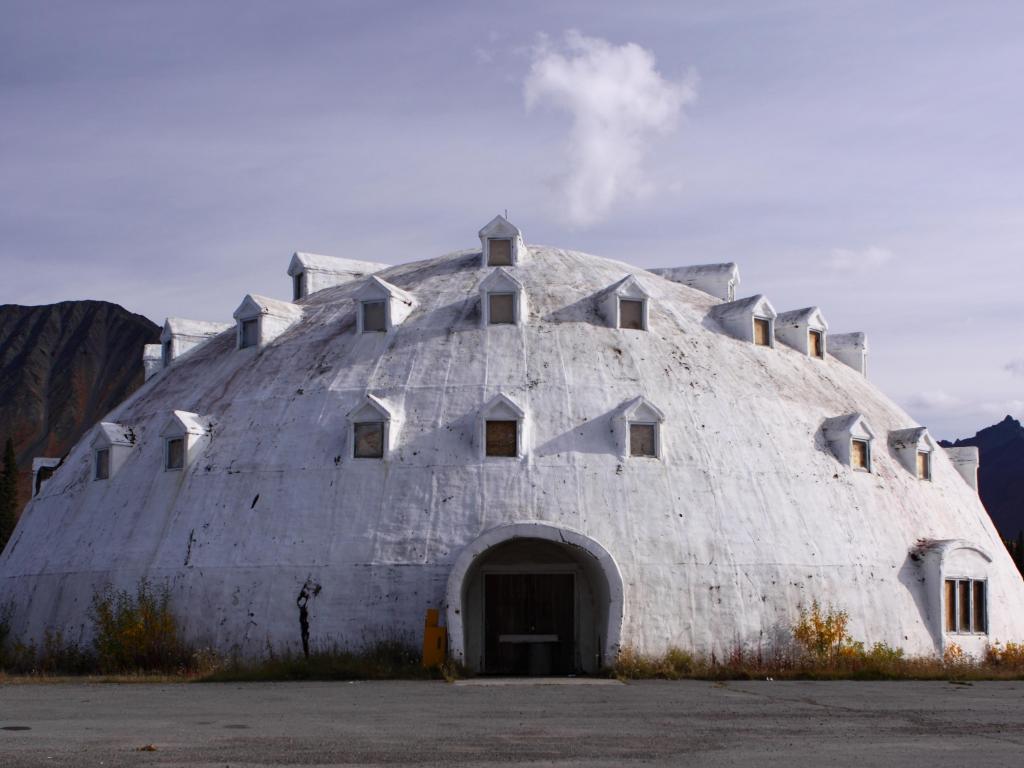 Igloo building in Cantwell