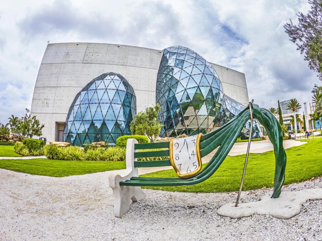 Exterior of Salvador Dali Museum in St. Petersburg, FL, USA. The museum has one of the largest collection of works of Salvador Dali in the world.