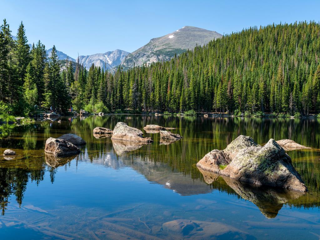 View of Bear Lake at Rocky Mountain National Park, Colorado