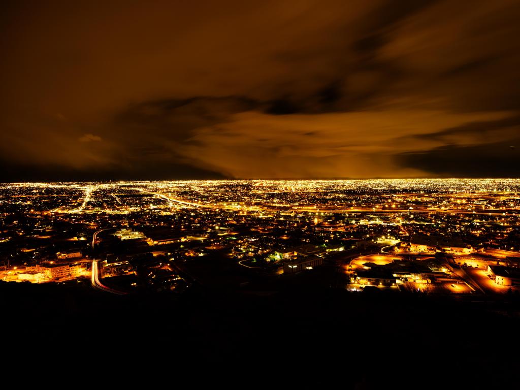 El Paso night view is quite a breath taking experience