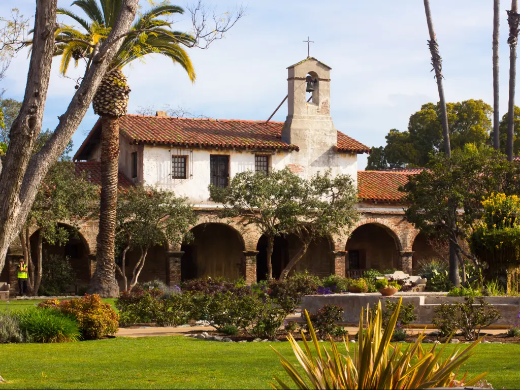 San Juan Capistrano Mission and gardens, California