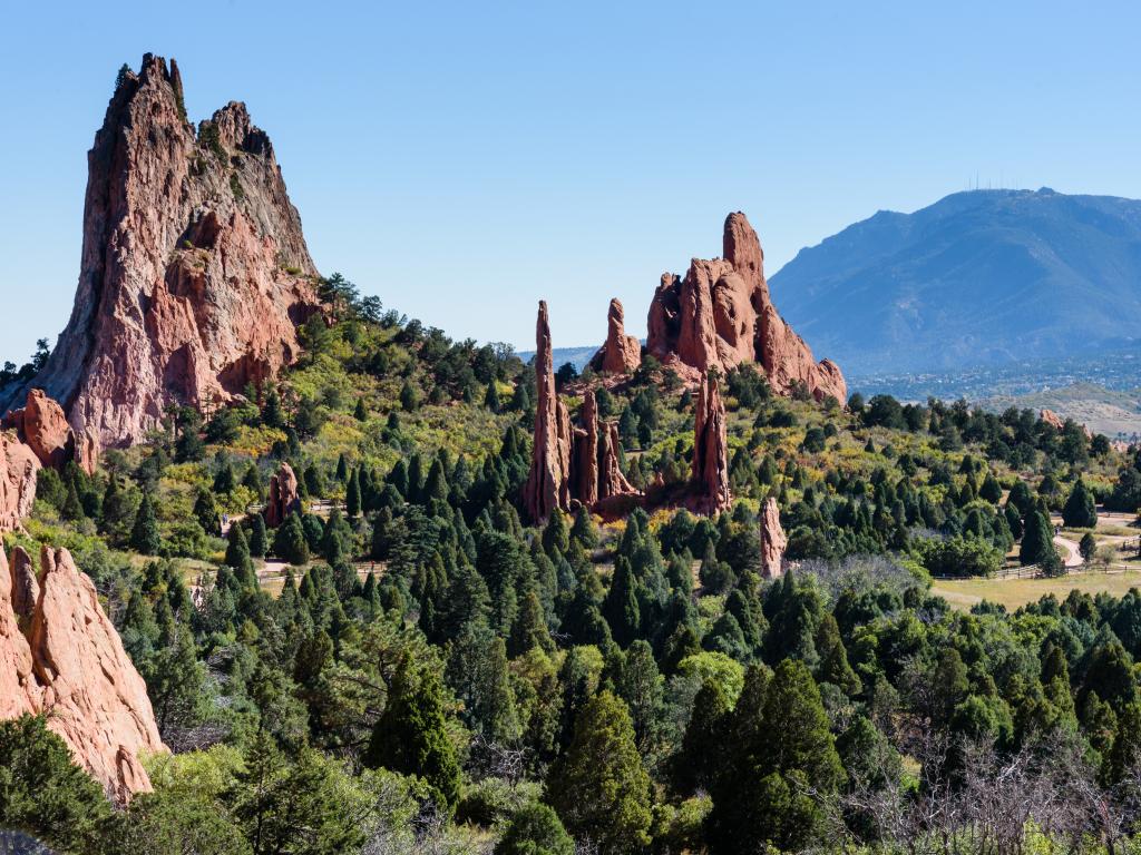Garden of the Gods rock formations near Colorado Springs, Colorado
