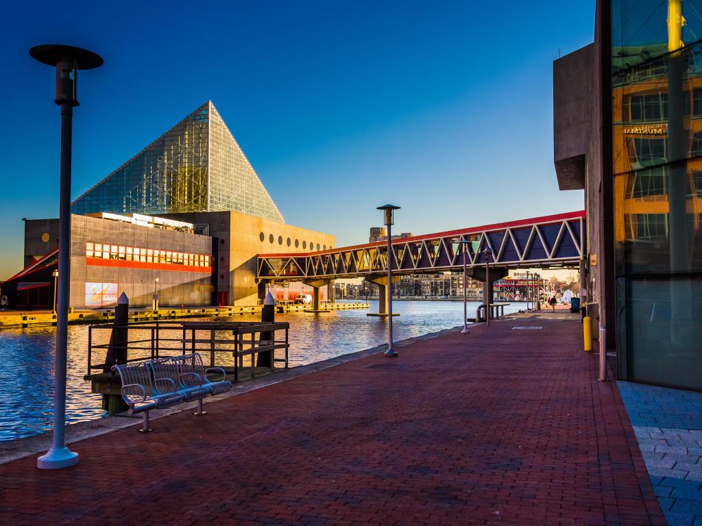 The National Aquarium at the Inner Harbor in Baltimore, Maryland.