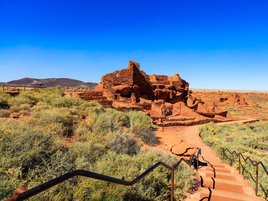 The Wupatki native american ruins located near Flagstaff, Arizona.