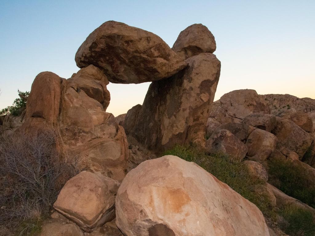 Famous rock formation in the Grapevine Hills area of Big Bend National Park, Texas