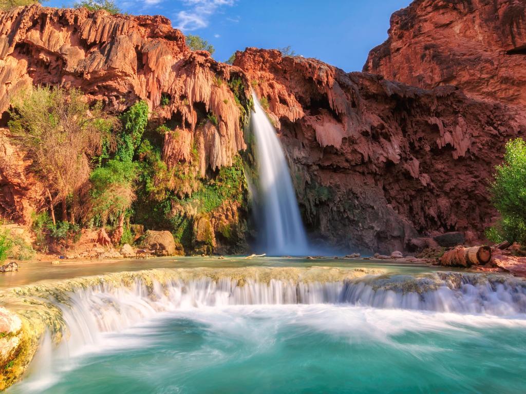 Havasu Falls, waterfalls in the Grand Canyon, Arizona