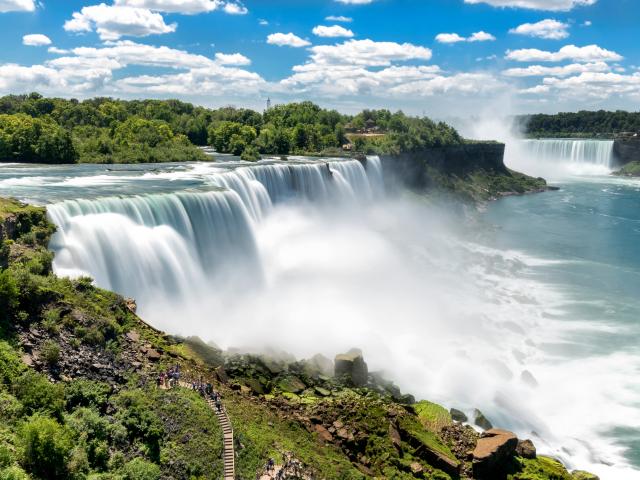 Spectacular Niagara Falls between USA and Canada less than 2 hours' road trip from Toronto