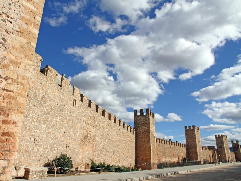 City walls of Montblanc - a fortress city in Catalonia, Spain