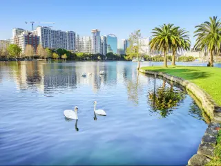 Orlando. Located in Lake Eola Park, Orlando, Florida, USA.