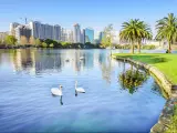 Orlando. Located in Lake Eola Park, Orlando, Florida, USA.