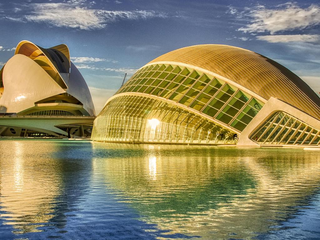 City architectural detail on March 14, 2008 in Valencia, Spain. Valencia welcomes more than 4 million visitors every year.