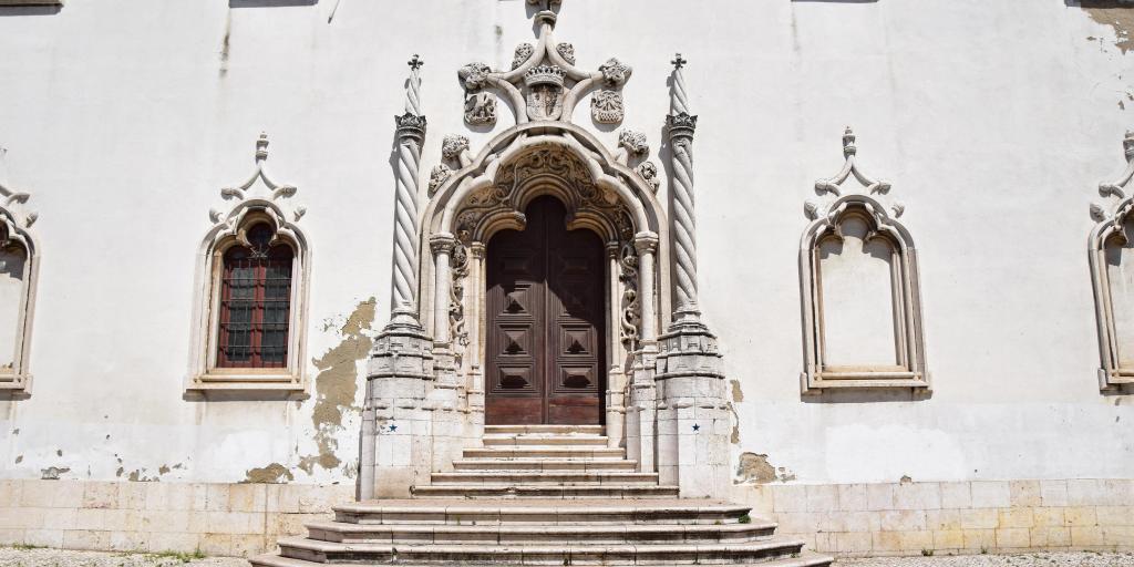 The entrance to Museu Nacional do Azulejo in Lisbon, Portugal