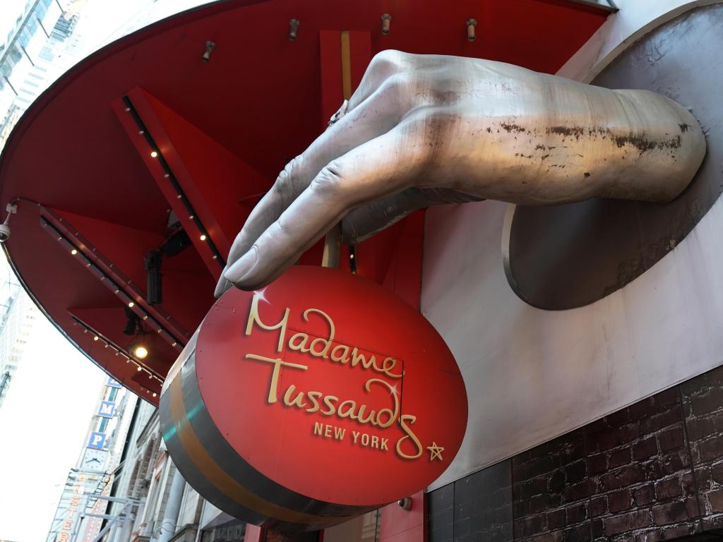 Madame Tussauds sign, New York