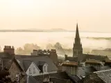 Day trip from Edinburgh to Stirling, Scotland - morning haze