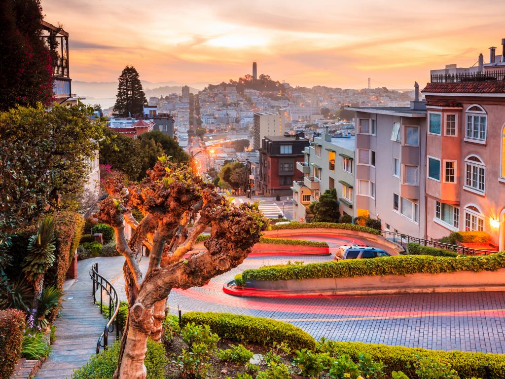 Lombard Street in San Francisco, California