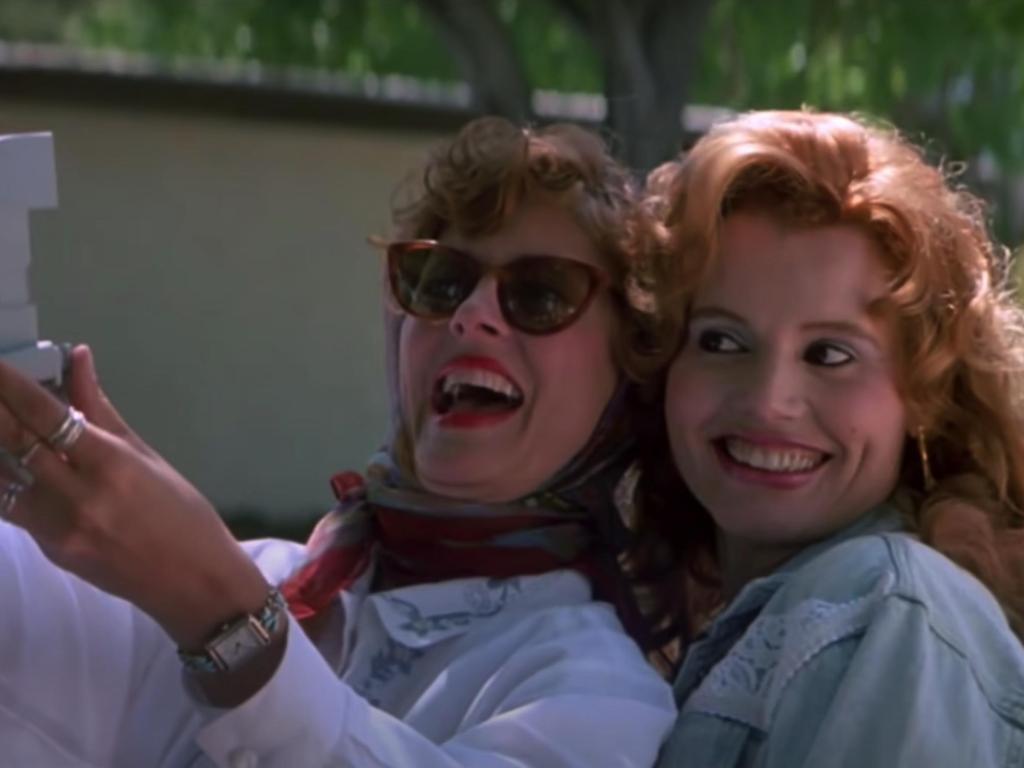Thelma and Louise - Selfie Polaroid Scene in the Car