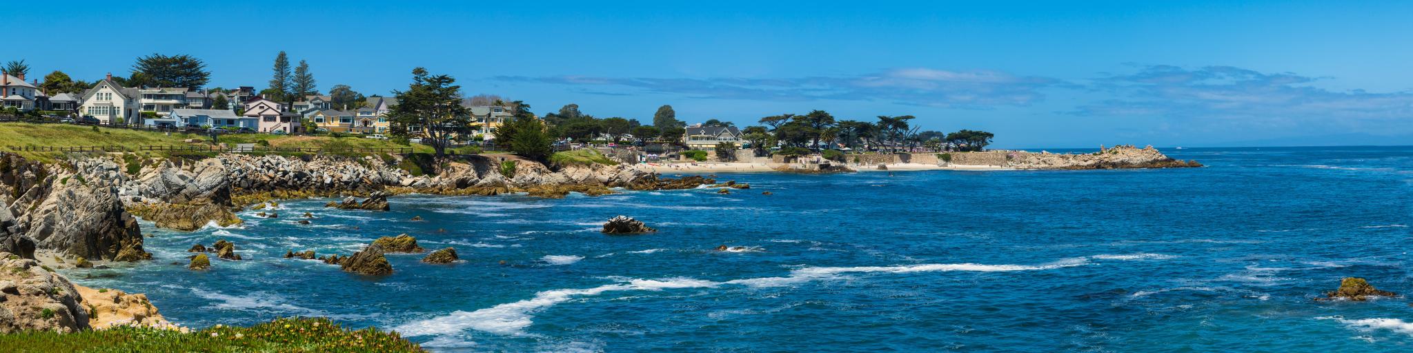 Panorama view of Monterey bay